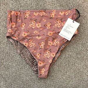 Acacia Gisele Floral High-Waisted Bikini Bottoms